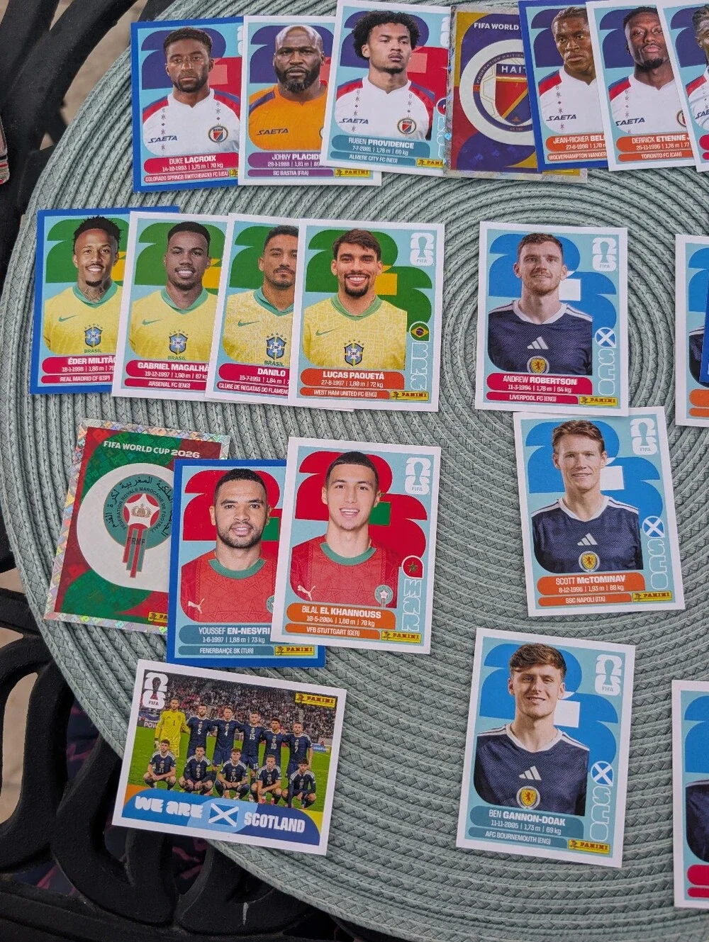 Panini FIFA World Cup Sticker Collection -grouo C Lot, 27, Bra, Mor,Hai,Sco - Picture 3 of 4